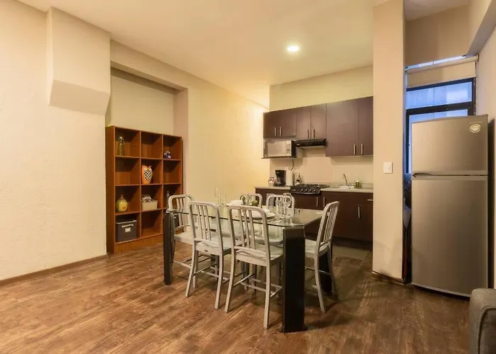 Apartment 204 Historic Center 2bdrm 2bath Ac Rooftop Mexico City