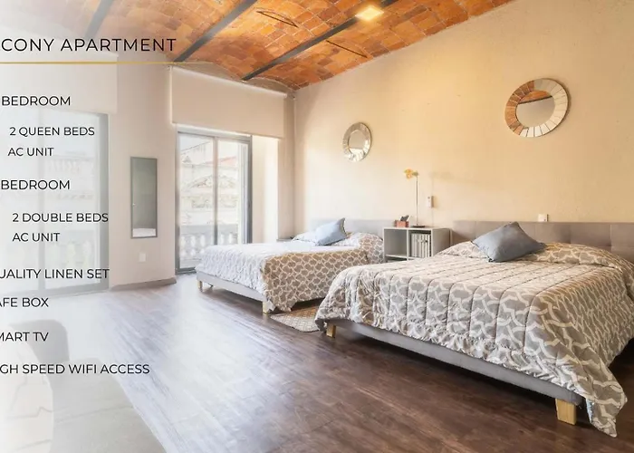 Apartment 204 Historic Center 2bdrm 2bath Ac Rooftop *